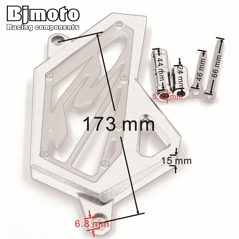 Защитная крышка передней звездочки цепи BJMOTO левая сторона защита двигателя для