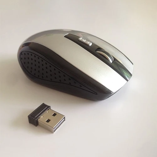 Silver 1200 dpi 6 клавиш USB оптическая беспроводная профессиональная компьютерная игровая мышь 2,4G приемник супер тонкая универсальная мышь для ПК ноутбука - Цвет: Silver