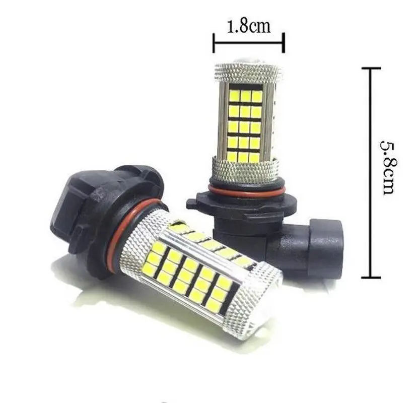 2x белый автомобиль HB4 P22d 9006 2835SMD 63 светодиодный Автомобильный противотуманный