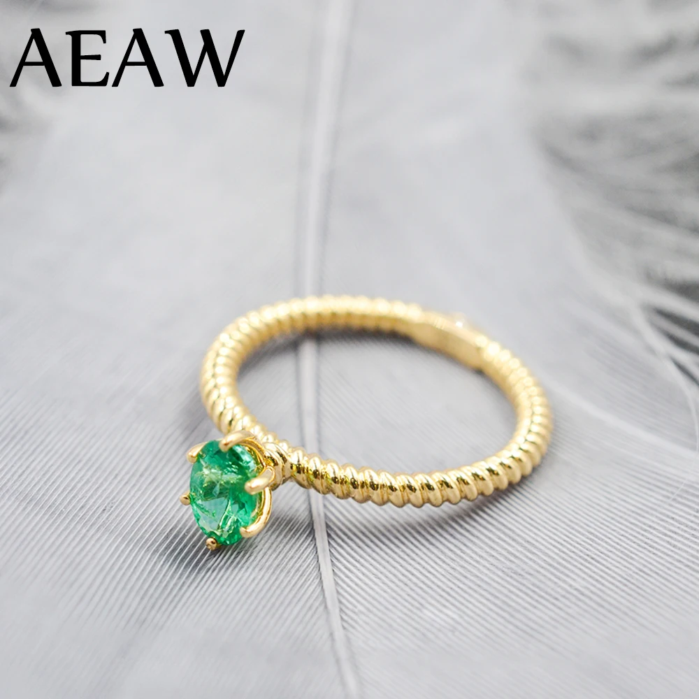 0.5ct колумбийский зеленый изумруд лаборатория драгоценный камень Пасьянс с Moissanite