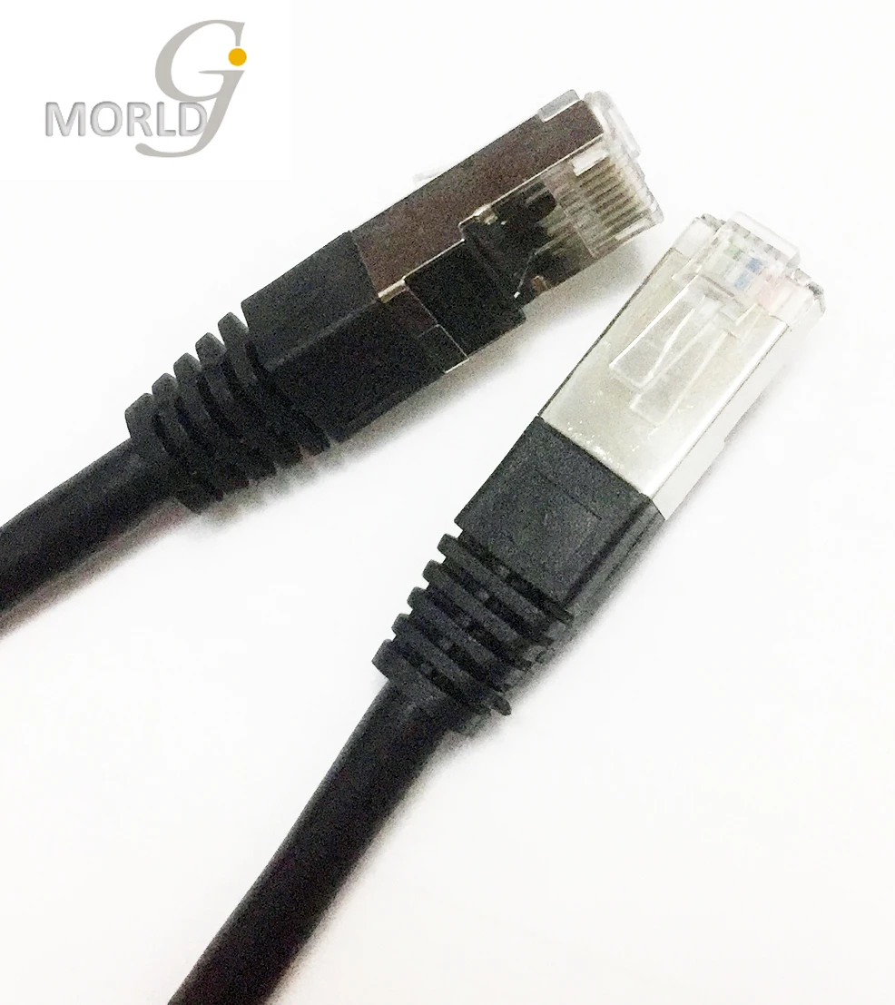 Хранение Clearace высокоскоростной CAT7 SSTP черный круглый кабель 2.65FT Ethernet кабели