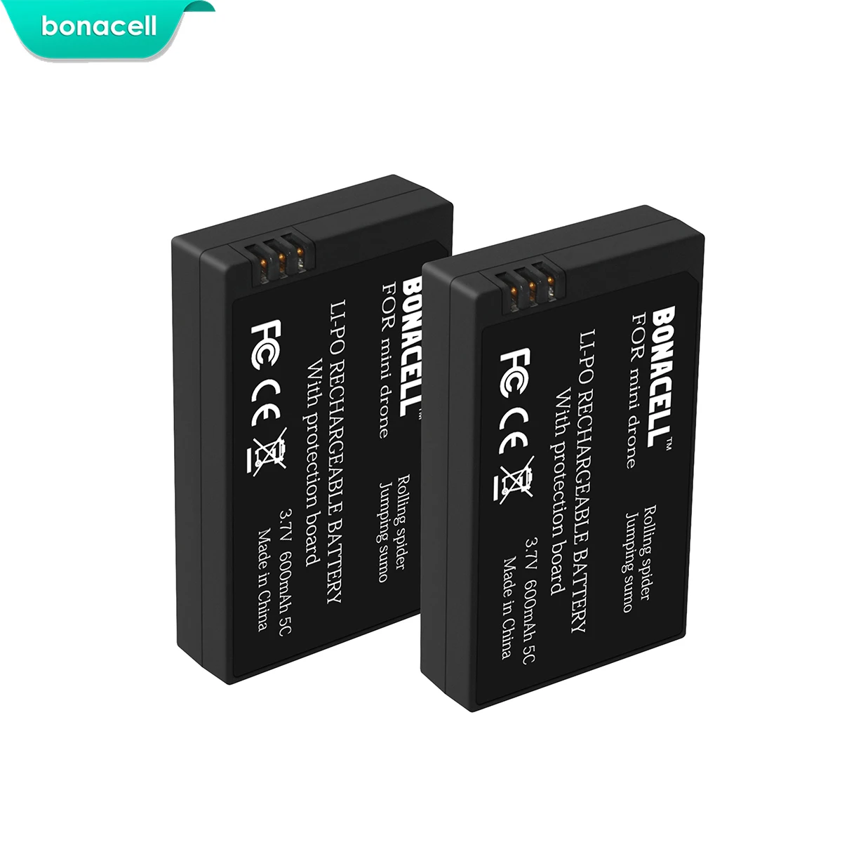 Bonacell 3 7 V 600mah Li po батарея для попугая мини дронов прокатки паук прыжки Sumo MiniDrone