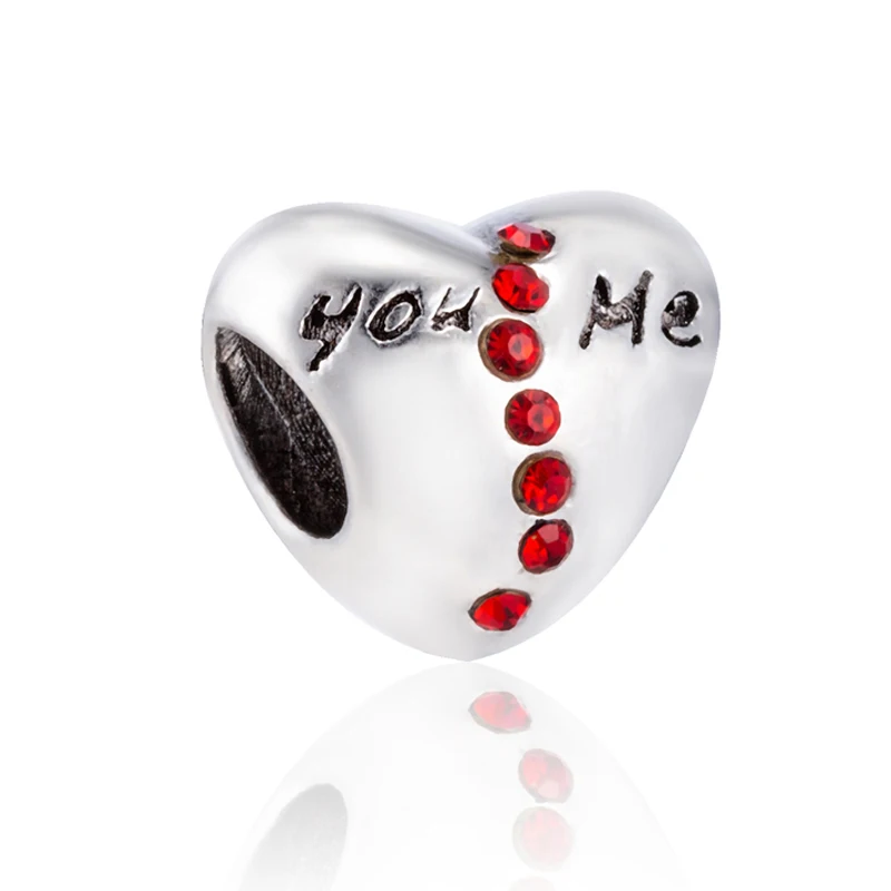 Свежий стиль полые нотки листья цветок Микки кристалл сердце бусины подходят