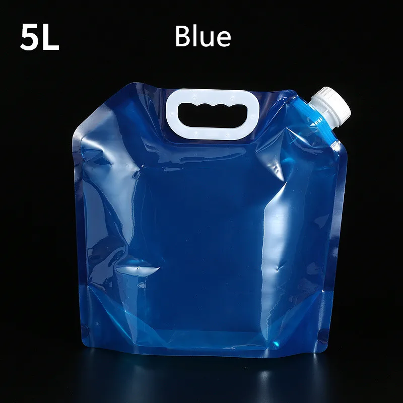5L Outdoor Portable 5L 10L Large Folding Water Bag Car Water Storage Bag Emergency Water Storage Bag Camping Hiking Portable Bucket - Цвет: 5L