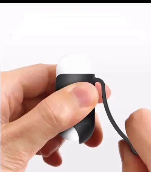 Мягкий Силиконовый противоударный защитный чехол для наушников Airpods