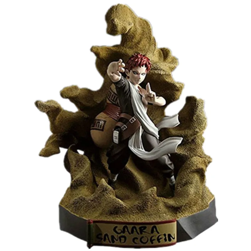 Красный Наруто фигурка Саске Какаши Гаара ПВХ фигурка аниме игрушки наруто Shippuden Коллекция Модель игрушки подарок для детей - Цвет: Красный