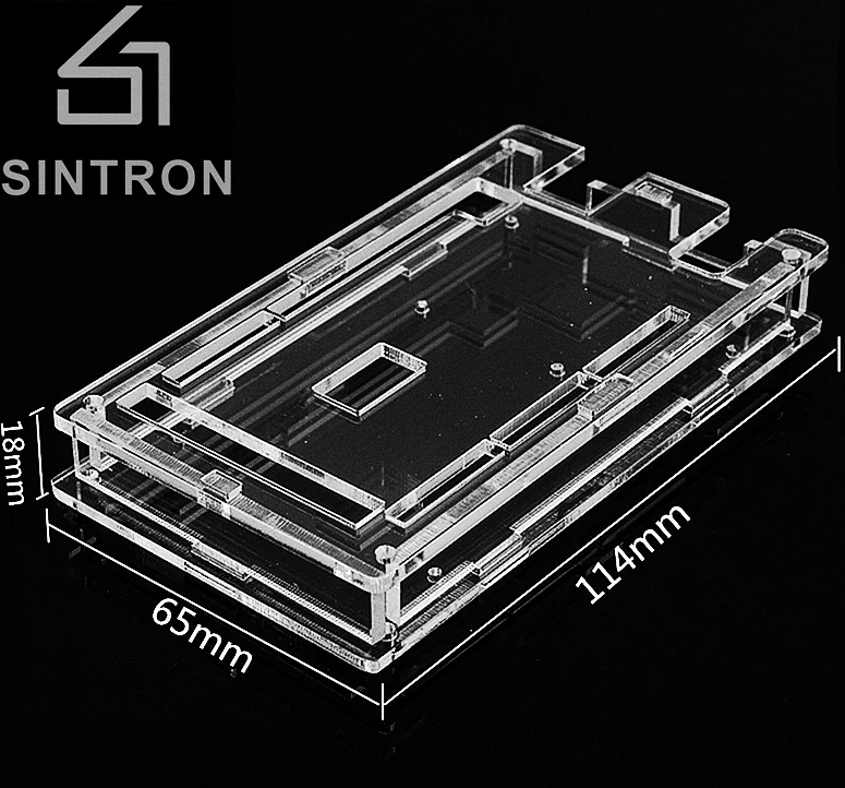 [SINTRON] Acrylic Shell Enclosure Transparent Box Clear Cover Compatible for Arduino MEGA 2560 With Instructions | Электроника