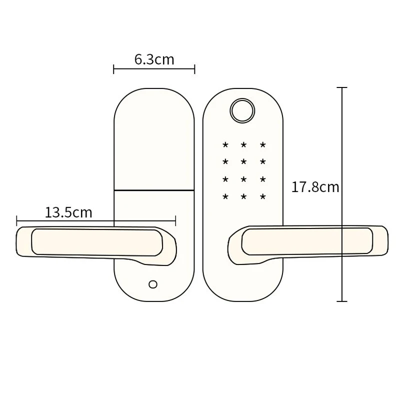 Сканер отпечатков пальцев электронный Bluetooth RFID карта дверь контроля доступа