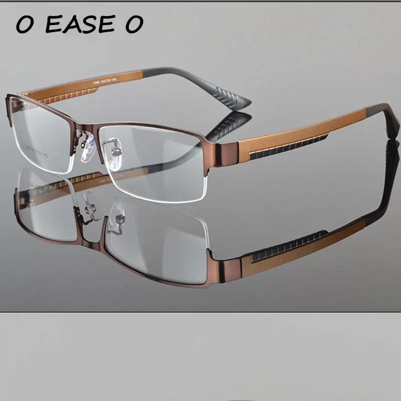 Новинка 2017 года современные очки из нержавеющей стали Для мужчин 2386 оправа для
