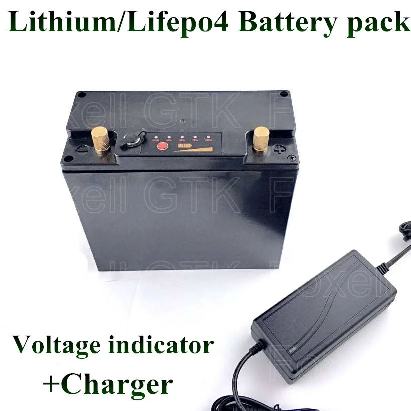Lifepo4 12V литиевая аккумуляторная батарея 20AH BMS для тележка гольфа 12 8 v 300w двигателем