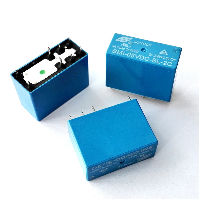 8 Pin 5V 5A DC герметичное реле Songle бренд 8 футов 2 группы NO и NC