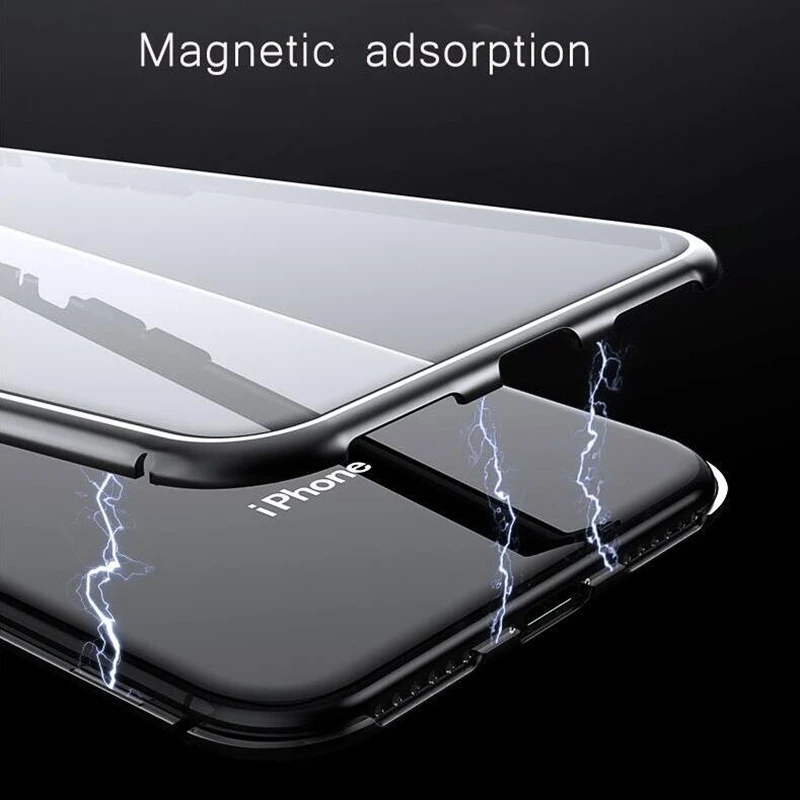 Магнитная адсорбции флип чехол для телефона samsung Galaxy Note 9 магнит из металла