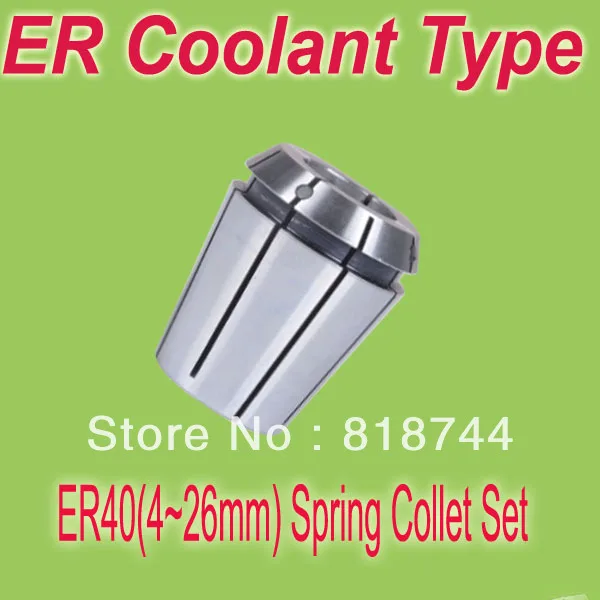 

Free Shipping 4 Pcs. Techniks ER 40 4mm to 26mm x 1.0 mm Sealed Coolant Metric CNC Collet Set