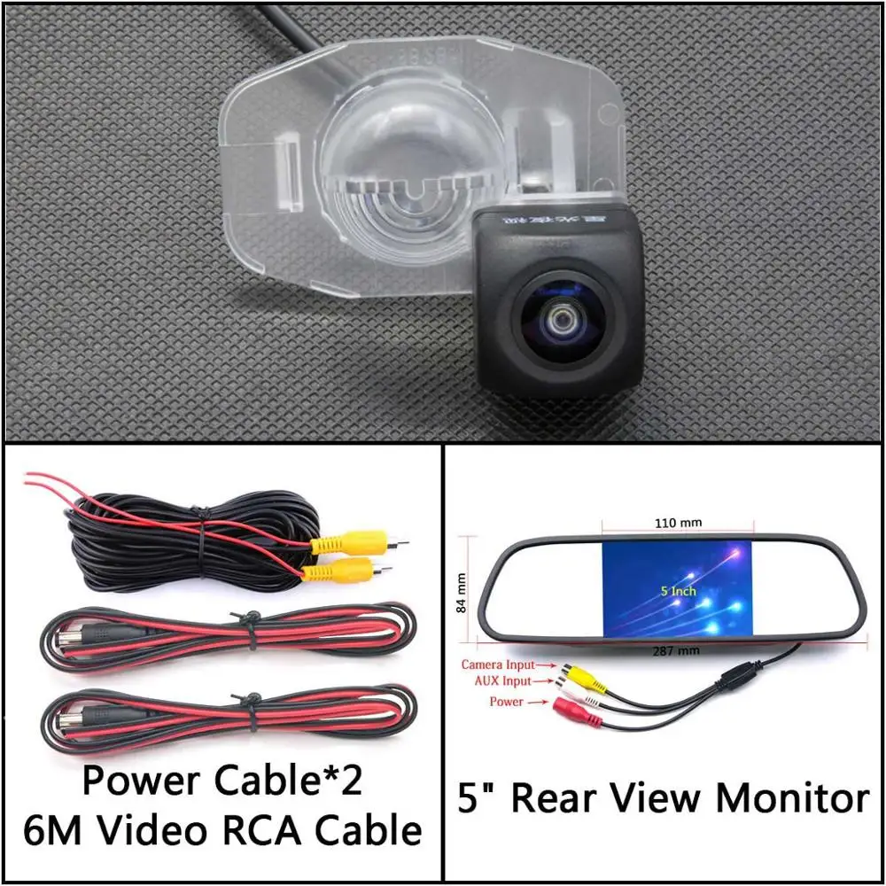 Cam N 5 inch Mirror 175 градусов HD резервная камера заднего вида для Toyota Corolla Altis E150 2010~ 2013 Alphard/Vellfire MK2 ANH20 2008~ Автомобиль - Название цвета: Cam N 5 inch Mirror