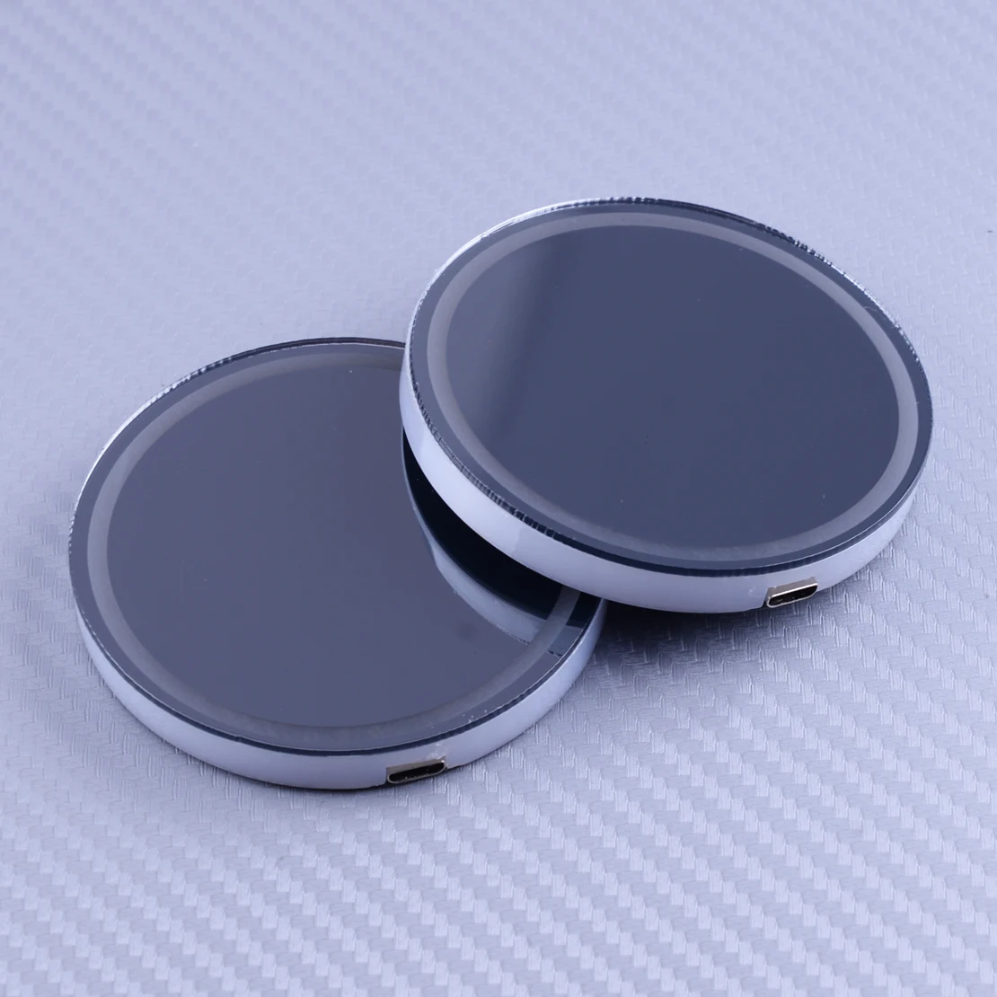 2 шт. светло синий Универсальный LED автомобильный держатель чашки нижний коврик