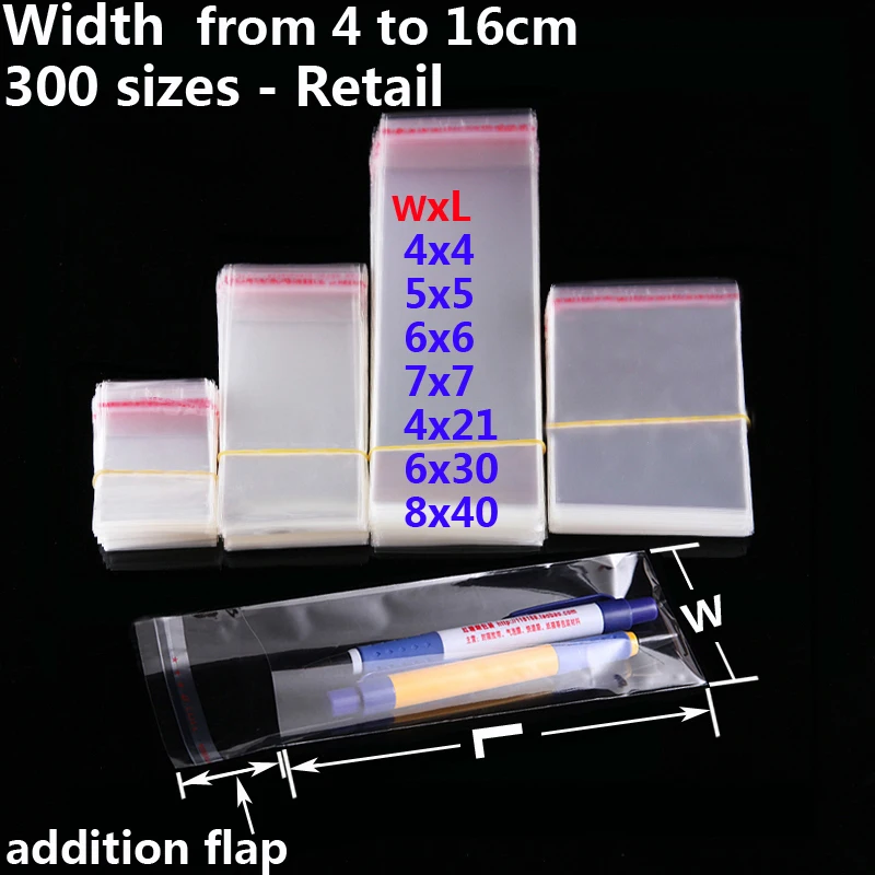 Прозрачный OPP самоклеющиеся небольшой Пластик для печений конфеты упаковочный