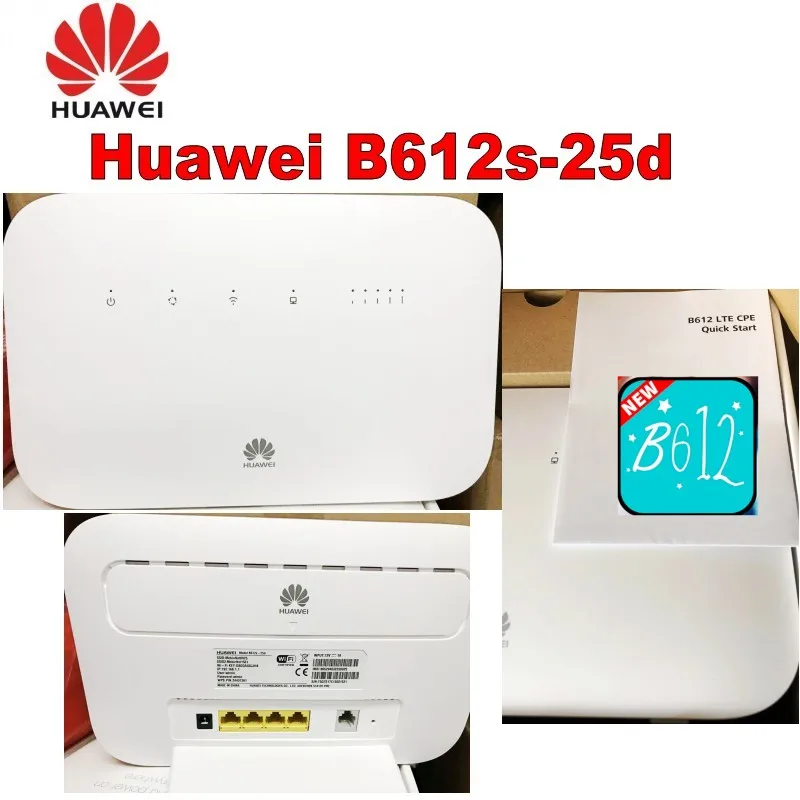 Партия 100 шт разблокированный Huawei B612 B612s 25d 4G LTE Cat.6 300Mbs CPE беспроводной