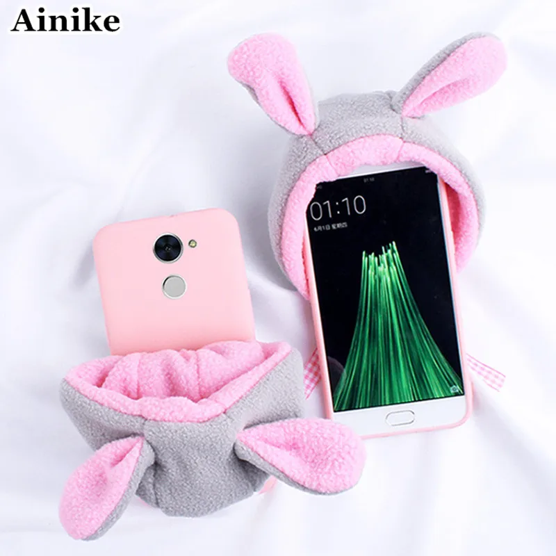 Ainike милый мягкий чехол для телефона из ТПУ с ушками животных Honor 9 V8 P8 P10 Plus P9lite Enjoy7X