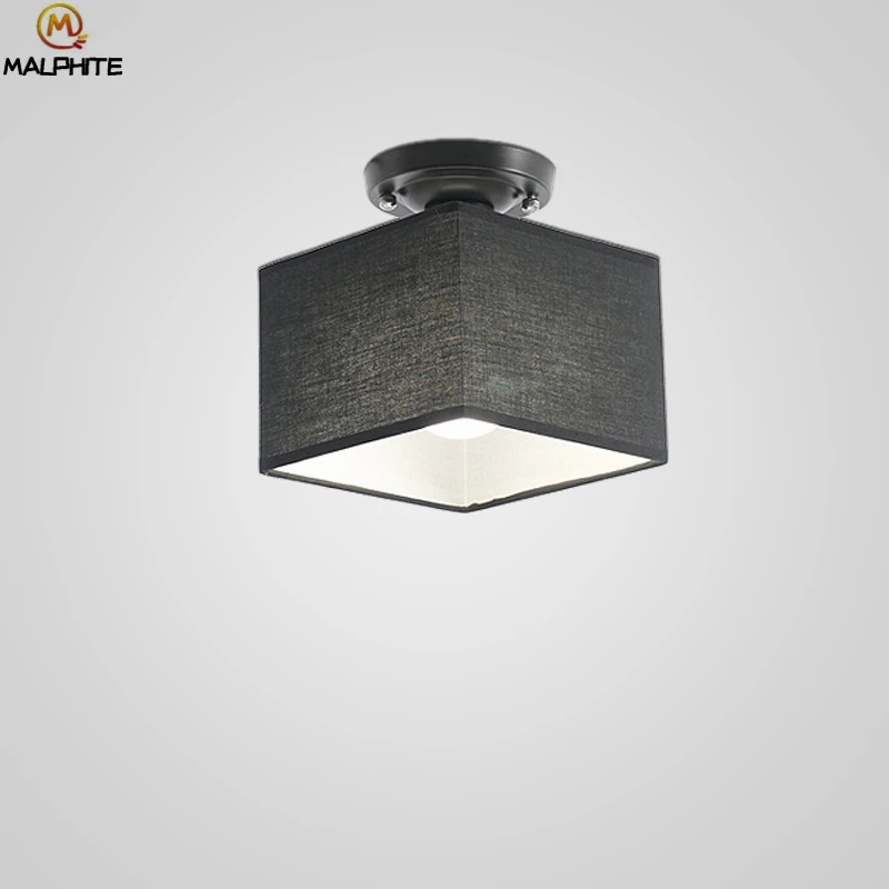 

Nordic Simple lustre Ceiling Lights Modern Hanging LED Ceiling Lamp Luminaire Living Room Bedroom Fabric Decor Lighting Fixtures