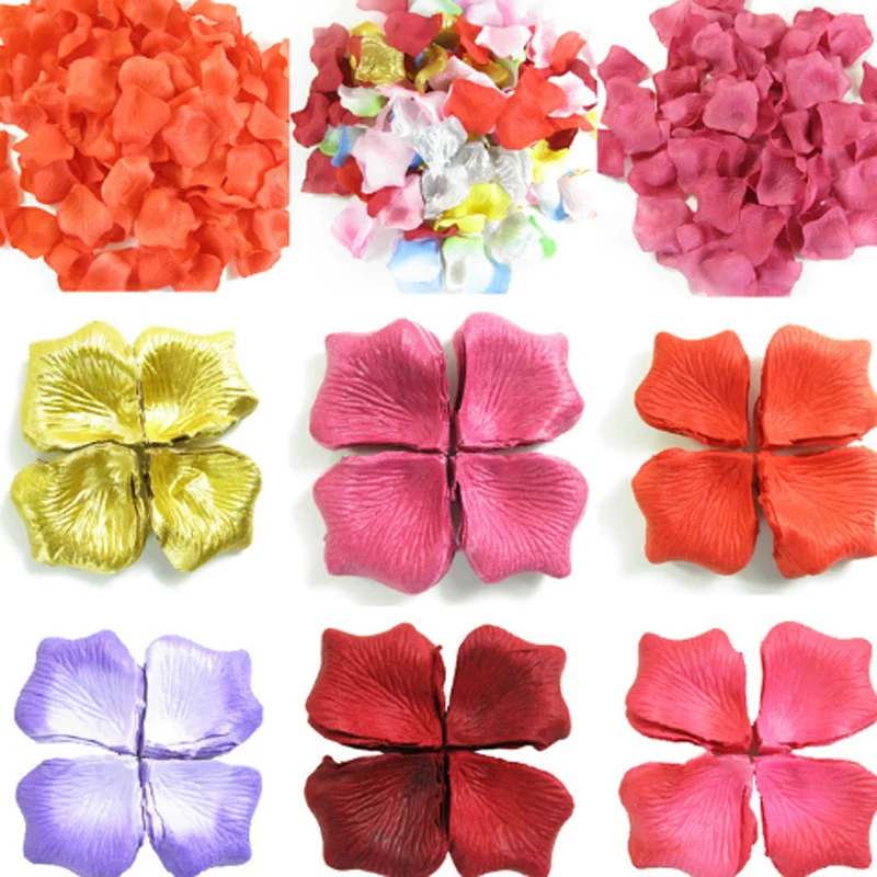 120 шт./упак. Прекрасные Искусственные шелковые лепестки роз свадебное украшение