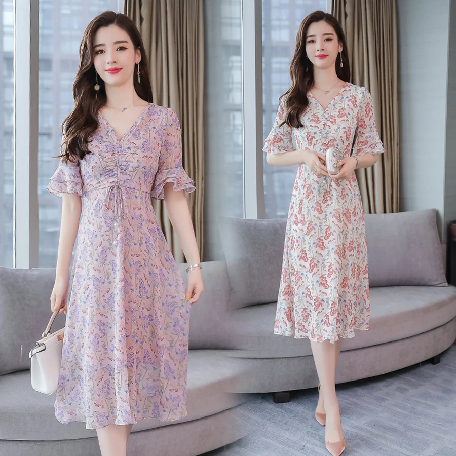 Лето Винтаж 3XL плюс размер печати Бохо сексуальный сарафан элегантные женские