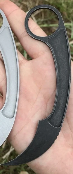 Черный Karambit нож K оболочка 440C Лезвие Высокое качество Открытый Отдых EDC инструмент складной выживания разведка Карманный Подарочный нож - Цвет: Черный