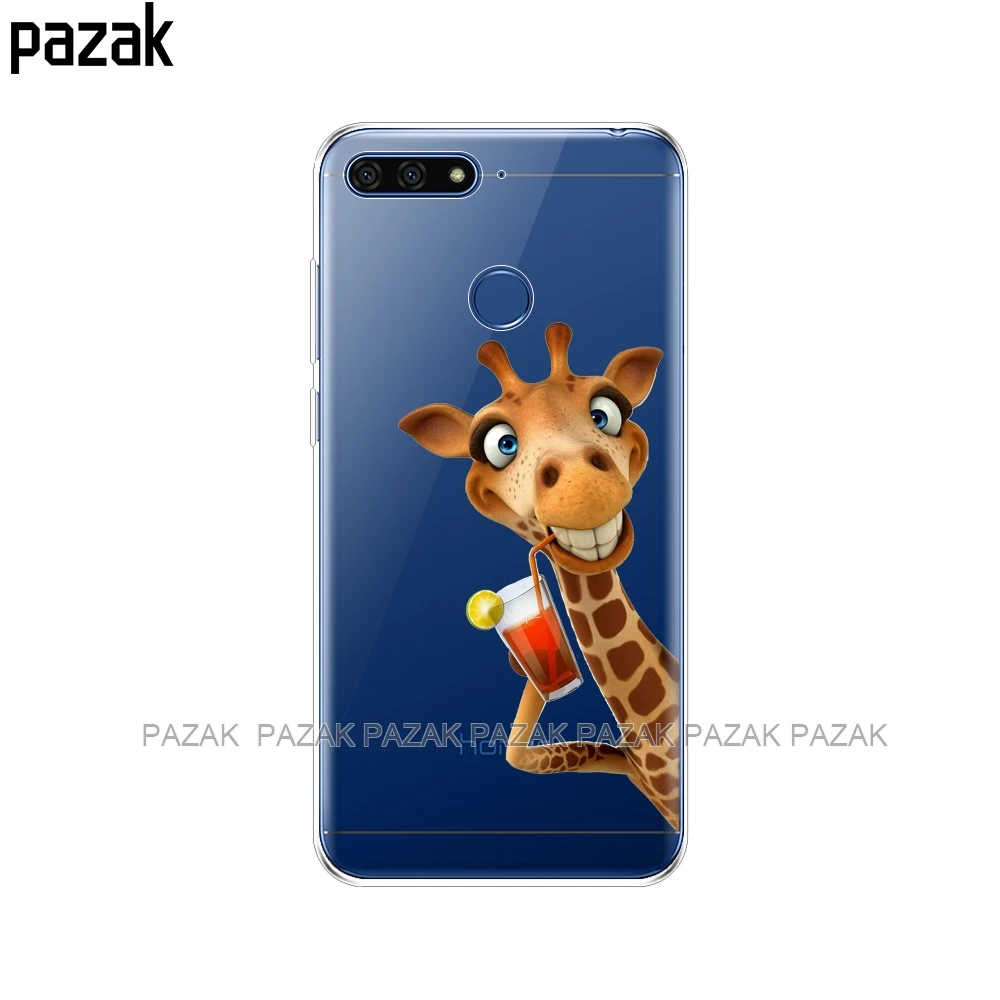Силиконовый чехол для телефона huawei y6 prime, чехлы с рисунком, мягкий чехол из ТПУ для huawei y6 prime, защитный чехол для телефона, Новинка - Цвет: 34499