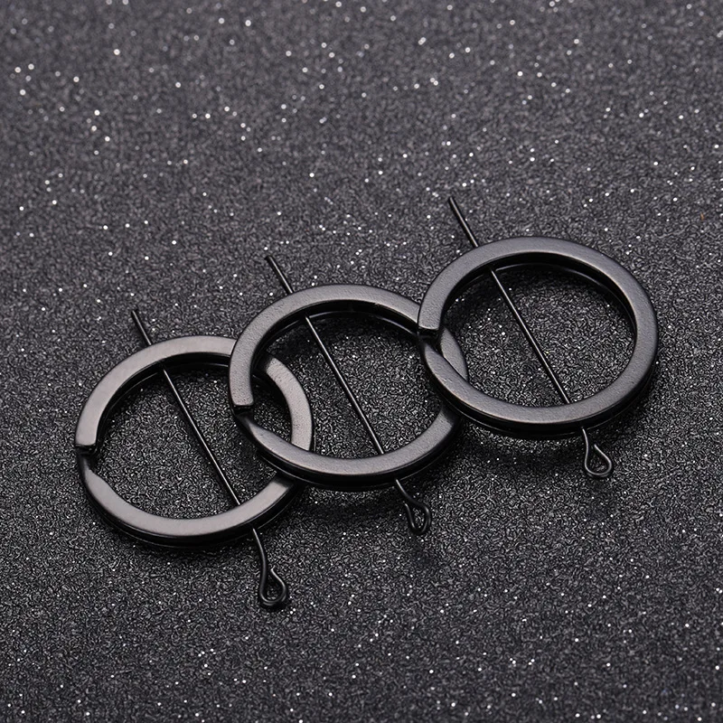 

20pcs/lot Black Color Metal Key Chain 25mm 28mm 30mm Flat Key Holder Split Rings Keyring Keyfob Connectors DIY Jewelry Findings