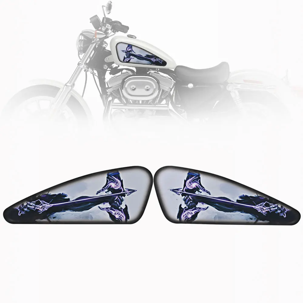 Наклейка на топливный бак мотоцикла 3D наклейка со стрелкой для Harley XL883 XL1200 48 72 Cafe