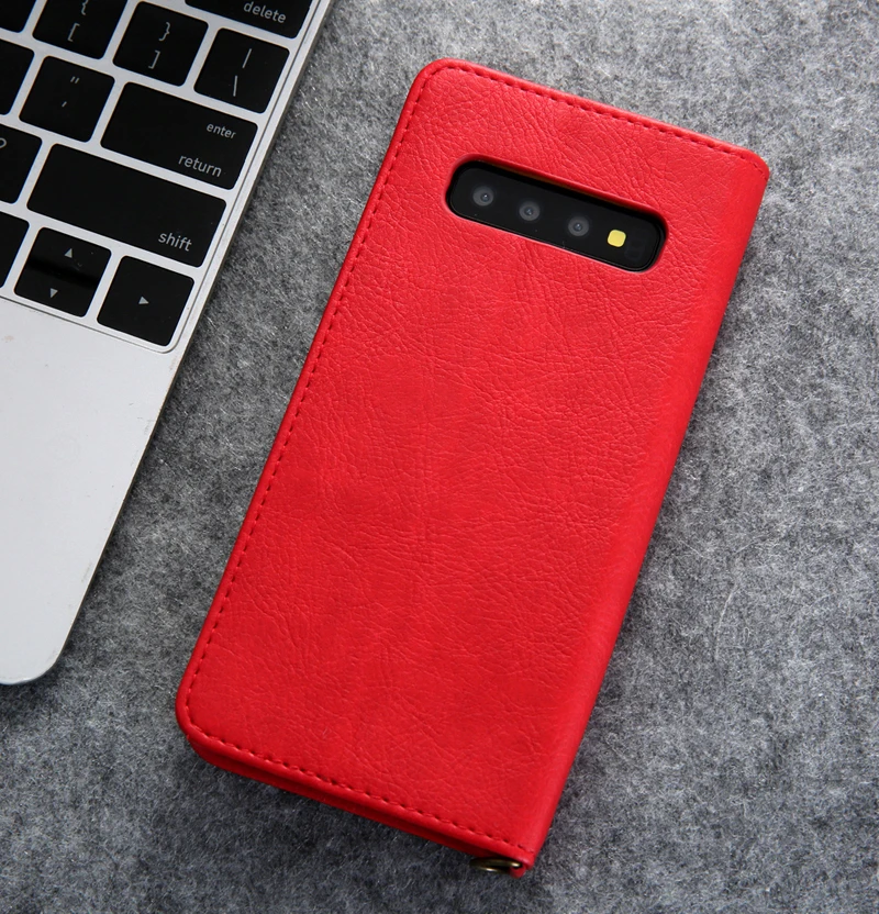 Чехол-кошелек для samsung Galaxy S10, многофункциональный флип-чехол с подставкой для карт, чехол для смартфона samsung S10 Plus, полный защитный чехол