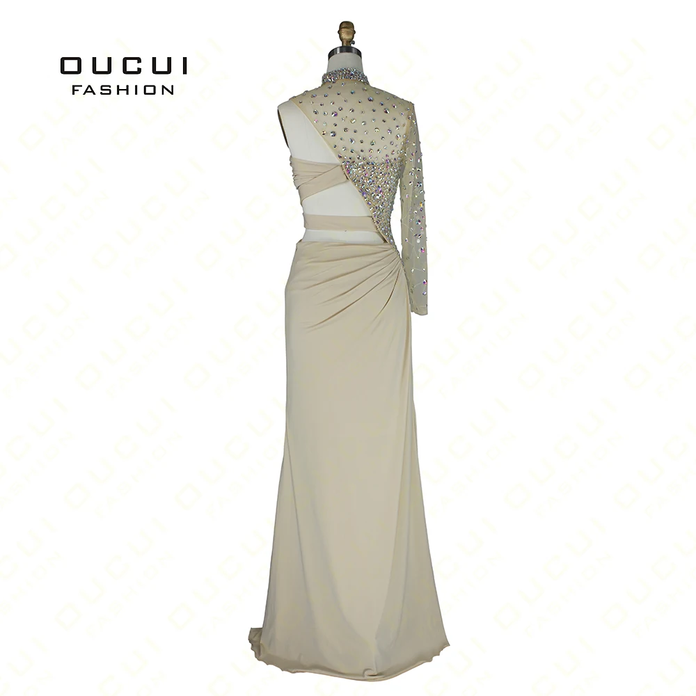 Реальные фотографии Джерси Fabirc пикантное платье на одно плечо дизайн платья для