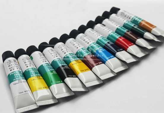 Набор акриловых красок WINSOR & NEWTON 10 мл 24 цвета ручная работа настенная живопись