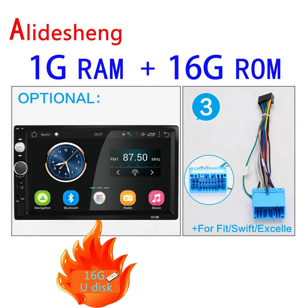 2din Android 2G ram 32G rom автомобильное радио gps навигация автомобильный мультимедийный плеер для hyundai Toyata Volkswagen Nissan Mazda VW Suzuki - Цвет: 1G-Suzuki