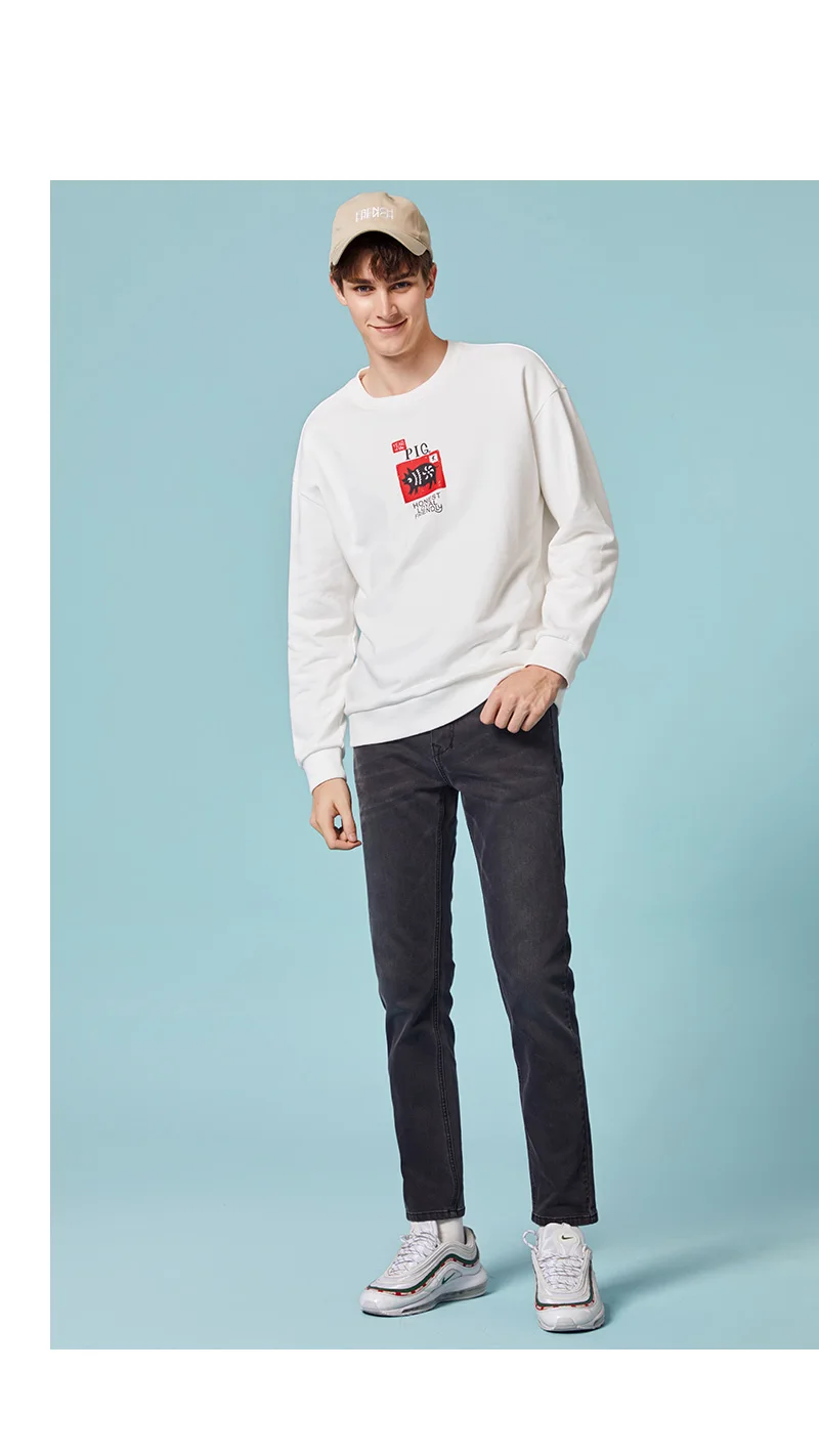 SEMIR, новинка, мужские брендовые джинсы, модные, мужские, черные,, мужские брюки, повседневные, облегающие, прямые, с высокой талией, обтягивающие джинсы