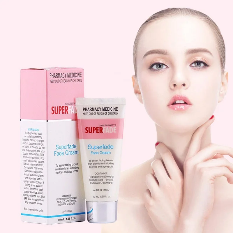 

Australia Superfade Fading Face Cream for Dark Hormone Mark Age Spot Remover Pigment Spots Freckles Hyperpigmentation Sun Damage