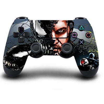 Venom полное покрытие геймпад кожи наклейки для Playstation 4 Dualshock 4 Контроллеры виниловые накладки наклейки Play Station 4 протектор - Цвет: QBTM1043