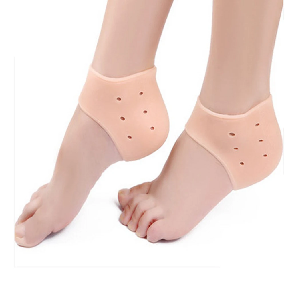 2 шт Силиконовые увлажняющие Гелеобразные напяточники носки как треснутый уход