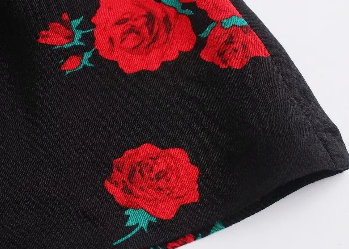 с цветочным принтом и пряжками А образная Юбка faldas mujer Женская Повседневная