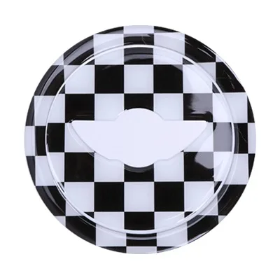 Checkered 3d наклейки на руль Прозрачная силиконовая графическая наклейка для Mini Cooper clubman countryman hardtop R55 R56 R60 - Название цвета: Checkered