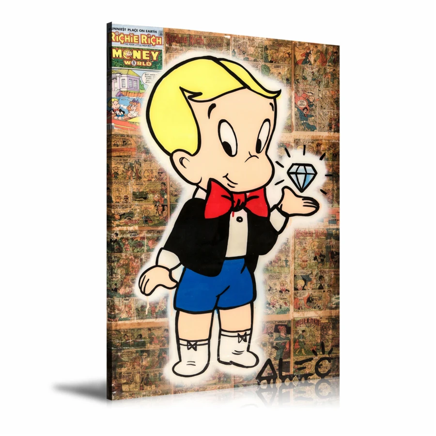 Alec Monopolys Richie Diamond HD Wall Art Холст с печатью постера живопись декоративная для офиса