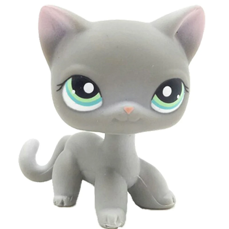 126 Пет шоп стоячки lps pet shop лпс игрушки редкие кошечку стоячки собаки колли такса рождения Новому Году Подарок pet shop short hair cat original gift toys old rare stanchion dog collie dachshund - Цвет: 126