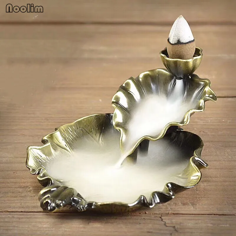 Антикварная ароматическая горелка с обратным потоком ароматерапия лотоса