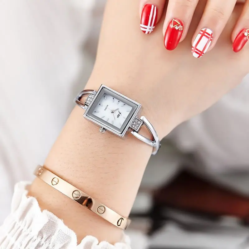 JW бренд Horloge Vrouwen Goud Винтаж Люкс Klok нарукавная повязка Dames Merk люкс Rvs наручные часы |