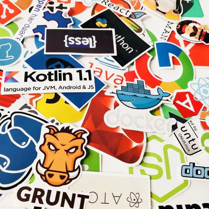 50 шт. интернет Java стикер Geek программатор Php Docker Html Bitcoin Cloud C + язык программирования