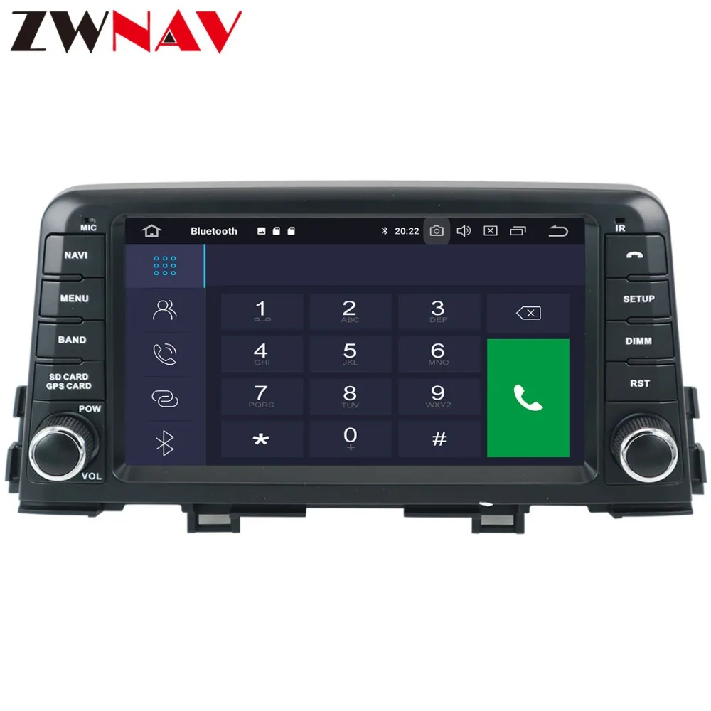 ZWNAV Android 9,0 4+ 32 ГБ Автомобильный dvd-плеер для KIA PICANTO MORNING радио Ibiza gps Карта Навигация с зеркальной связью RDS