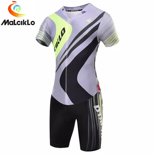Triathlon Suit Malciklo триатлон костюм эластичный Велоспорт Джерси плотный велосипед Велоспорт Skinsuit Плавание мужские спортивные наборы Майо Ropa Ciclismo - Цвет: Triathlon Suit