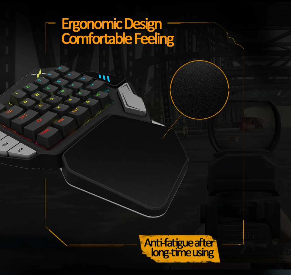 DELUX T9X Wired RGB Backlight Gaming Keyboard M625 Wired Mouse DPI 4000 Light Gamer PC Gaming Mice Keyboard Combos for computer