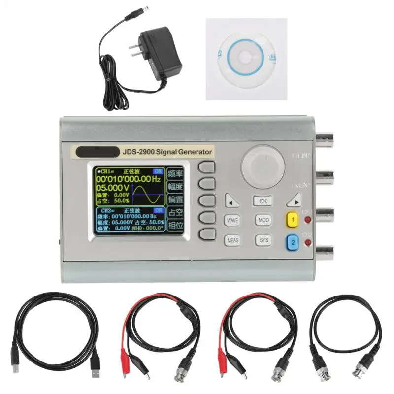 50MHz US plug Цифровой осциллограф AC100-240V источник сигнала JDS2900 DDS функция генератор сигналов счетчик логический анализатор - Цвет: 50MHz US plug