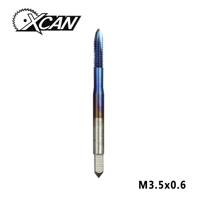 M3.5x0.6 XCAN 1 шт. M2-M6 нано с синим покрытием резьбовой кран высокоскоростной стальной винт кран прямой хвостовик кран сверло - Цвет: M3.5x0.6