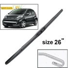 Щетка стеклоочистителя MISIMA для Peugeot 107, Citroen C1, Toyota Aygo, 26 дюймов, 2005, 2006, 2007, 2008, 2009, 2010, 2011, 2012, 2013, 2014